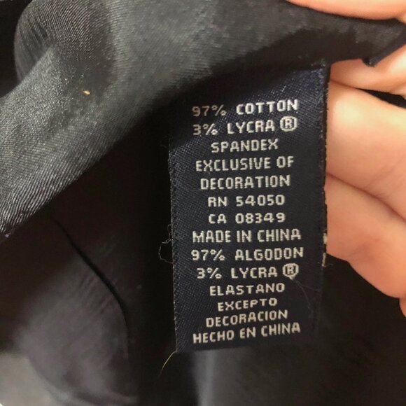 Jones NY Signature elegant black jacket w/ white embroidered trim - Picture 6 of 9